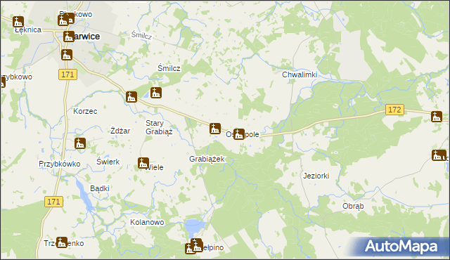 mapa Ostropole, Ostropole na mapie Targeo