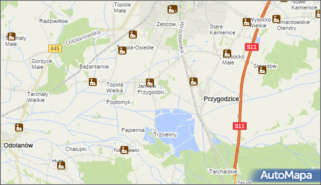 mapa Pardalin, Pardalin na mapie Targeo