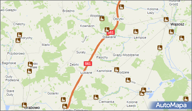 mapa Pasichy, Pasichy na mapie Targeo