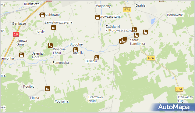 mapa Pawełki gmina Sokółka, Pawełki gmina Sokółka na mapie Targeo