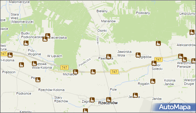 mapa Pawliczka, Pawliczka na mapie Targeo