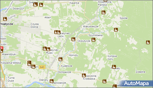 mapa Pawłowicze, Pawłowicze na mapie Targeo