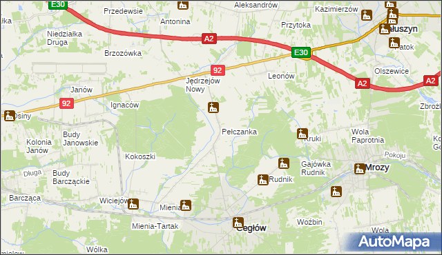 mapa Pełczanka, Pełczanka na mapie Targeo