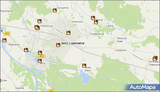 mapa Piekary gmina Jelcz-Laskowice, Piekary gmina Jelcz-Laskowice na mapie Targeo