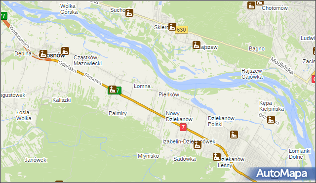 mapa Pieńków, Pieńków na mapie Targeo