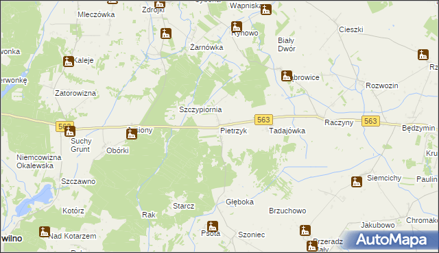 mapa Pietrzyk, Pietrzyk na mapie Targeo