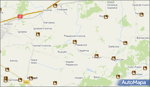 mapa Pławanice, Pławanice na mapie Targeo