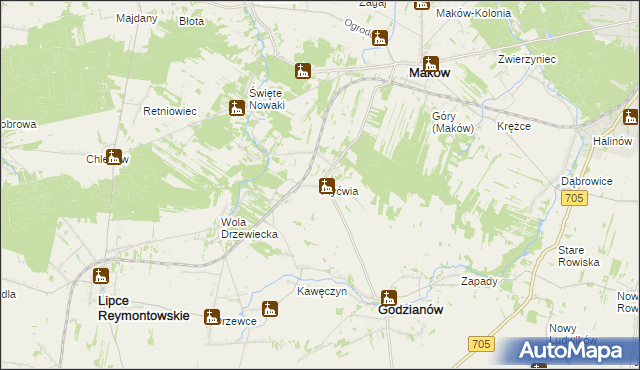 mapa Płyćwia, Płyćwia na mapie Targeo