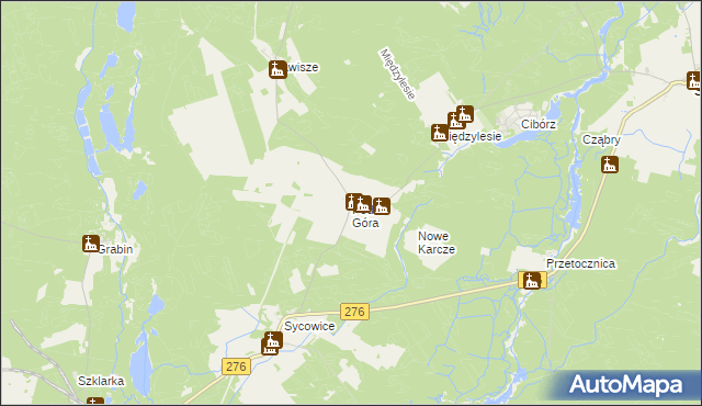 mapa Podła Góra, Podła Góra na mapie Targeo