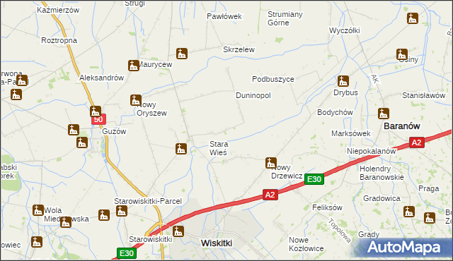 mapa Podoryszew, Podoryszew na mapie Targeo