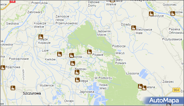 mapa Pojawie, Pojawie na mapie Targeo