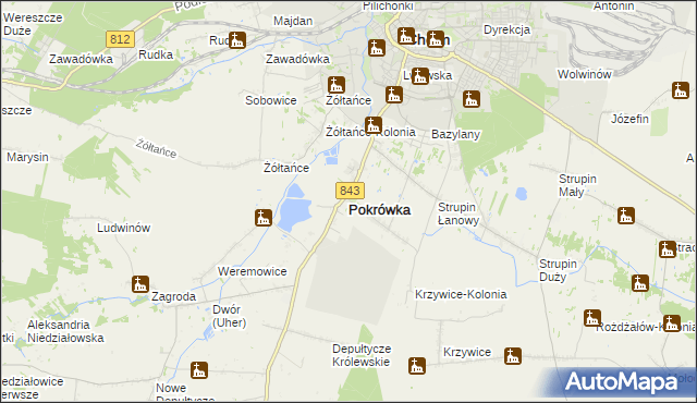 mapa Pokrówka, Pokrówka na mapie Targeo
