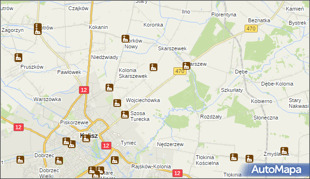 mapa Pólko gmina Żelazków, Pólko gmina Żelazków na mapie Targeo