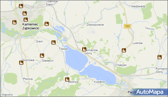 mapa Pomianów Górny, Pomianów Górny na mapie Targeo