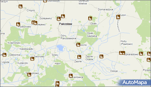 mapa Pomocno, Pomocno na mapie Targeo