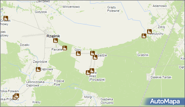 mapa Porządzie, Porządzie na mapie Targeo