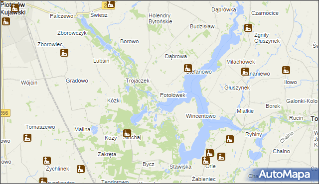 mapa Potołówek, Potołówek na mapie Targeo