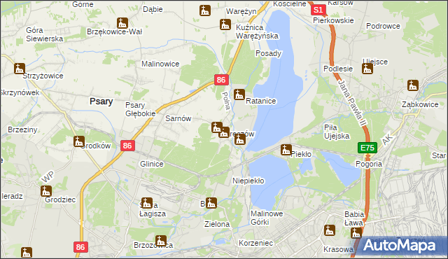 mapa Preczów, Preczów na mapie Targeo