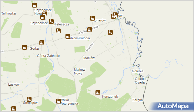 mapa Prehoryłe, Prehoryłe na mapie Targeo