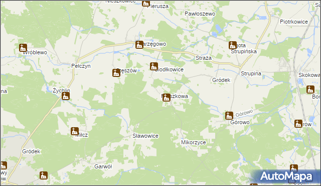mapa Proszkowa, Proszkowa na mapie Targeo