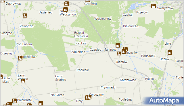 mapa Przełaj, Przełaj na mapie Targeo