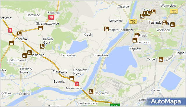 mapa Przewłoka gmina Łoniów, Przewłoka gmina Łoniów na mapie Targeo