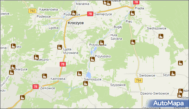 mapa Przyłubsko, Przyłubsko na mapie Targeo