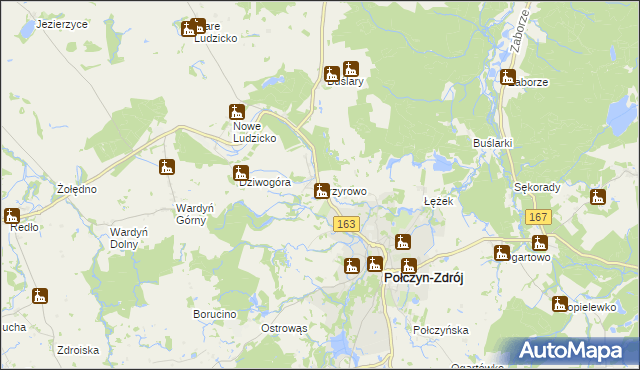 mapa Przyrowo, Przyrowo na mapie Targeo
