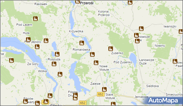 mapa Przystajne, Przystajne na mapie Targeo