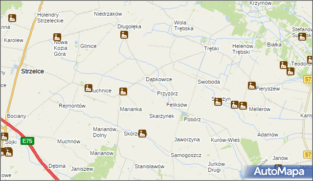 mapa Przyzórz, Przyzórz na mapie Targeo