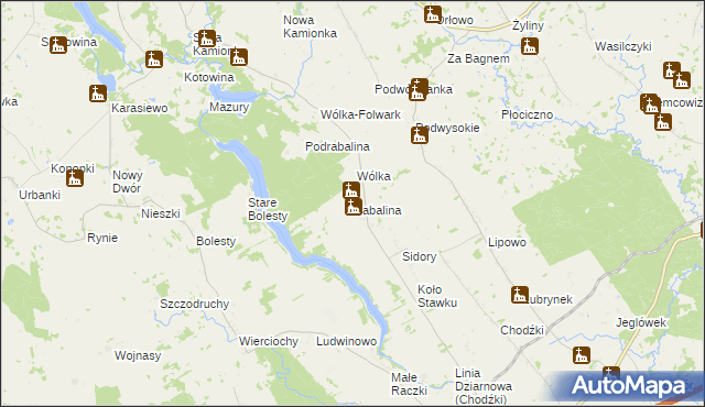 mapa Rabalina, Rabalina na mapie Targeo