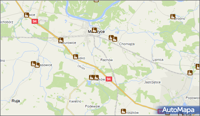 mapa Rachów, Rachów na mapie Targeo