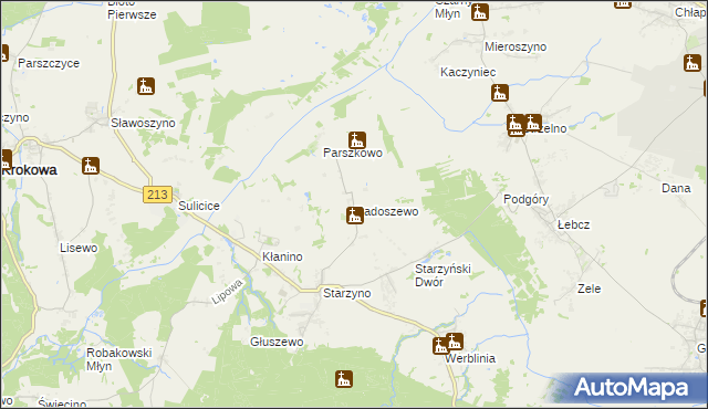 mapa Radoszewo, Radoszewo na mapie Targeo