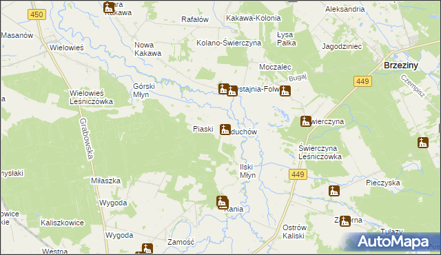 mapa Raduchów, Raduchów na mapie Targeo