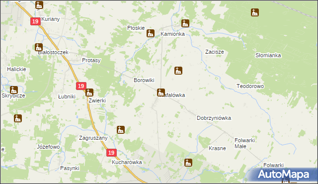 mapa Rafałówka, Rafałówka na mapie Targeo