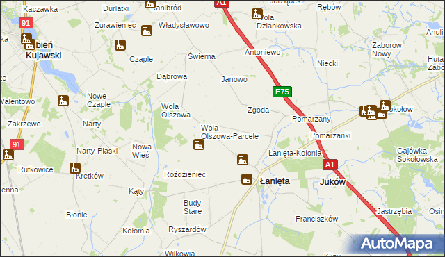 mapa Rajmundów, Rajmundów na mapie Targeo