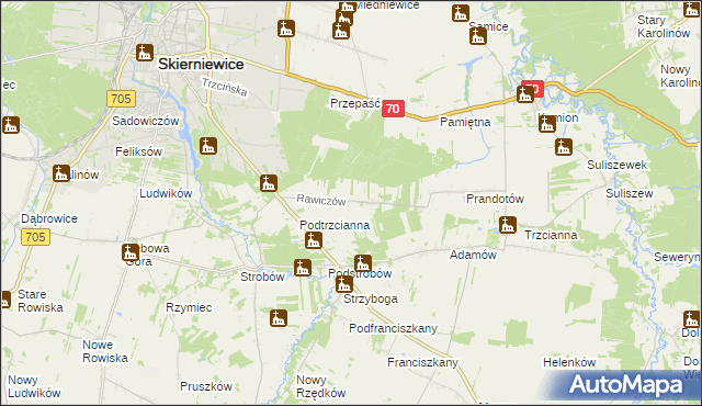 mapa Rawiczów, Rawiczów na mapie Targeo