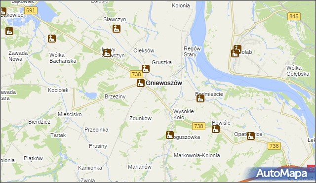 mapa Regów Nowy, Regów Nowy na mapie Targeo