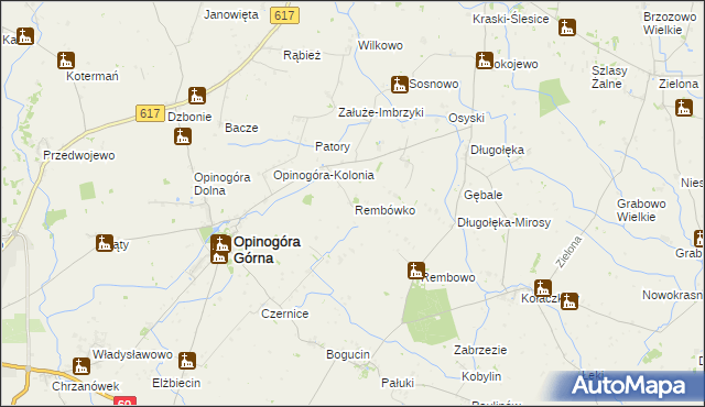 mapa Rembówko, Rembówko na mapie Targeo