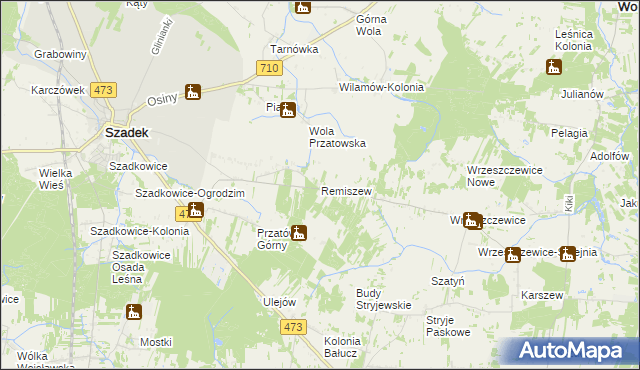 mapa Remiszew, Remiszew na mapie Targeo