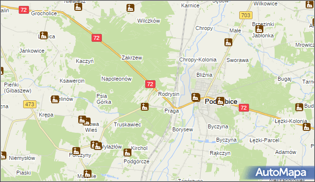 mapa Rodrysin, Rodrysin na mapie Targeo