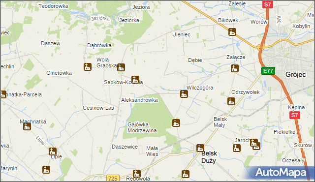 mapa Rosochów, Rosochów na mapie Targeo