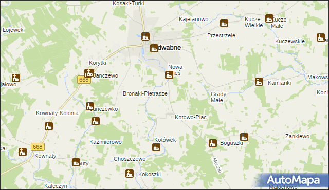 mapa Rostki gmina Jedwabne, Rostki gmina Jedwabne na mapie Targeo