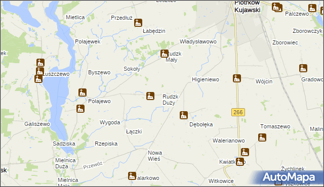 mapa Rudzk Duży, Rudzk Duży na mapie Targeo