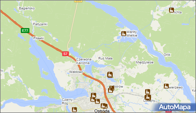 mapa Ruś Mała, Ruś Mała na mapie Targeo