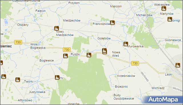 mapa Rytomoczydła, Rytomoczydła na mapie Targeo