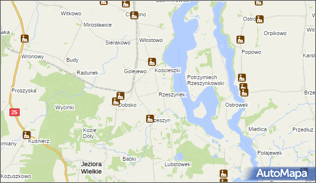 mapa Rzeszynek, Rzeszynek na mapie Targeo