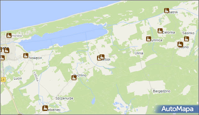 mapa Sarbsk, Sarbsk na mapie Targeo