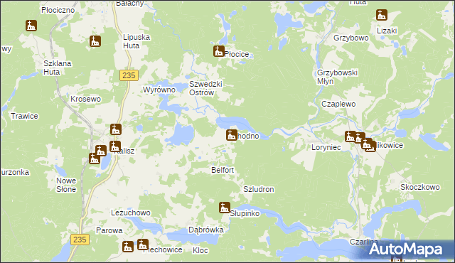 mapa Schodno, Schodno na mapie Targeo