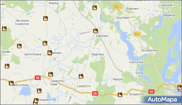 mapa Segnowy, Segnowy na mapie Targeo